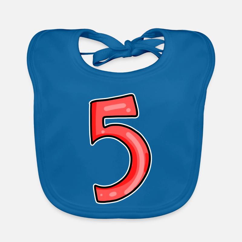 5 rot Baby Bio-Lätzchen