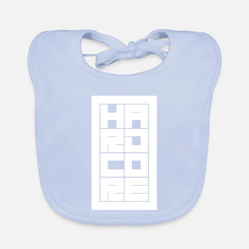 Logographe typographique hardcore audacieuse et blocée Bavoir bio Bébé