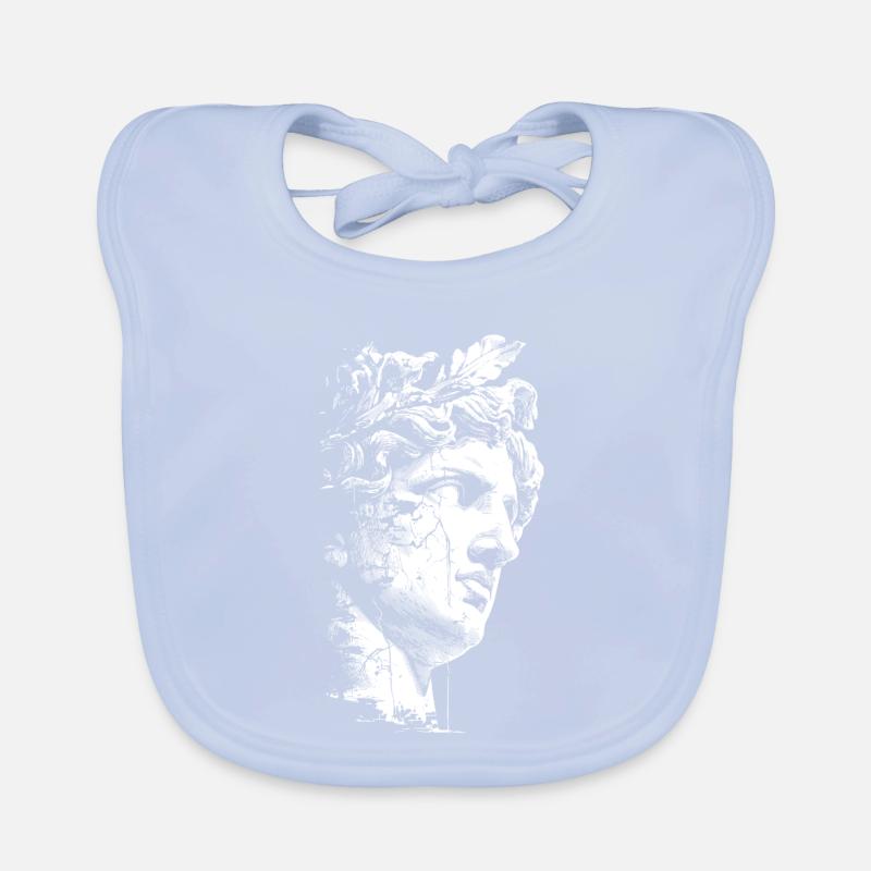 Ancient Greek Statue - Classical Art Organic Baby Bibs