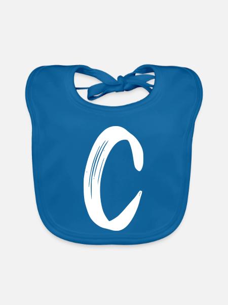 C - Baby Bio-Lätzchen - Pfauenblau