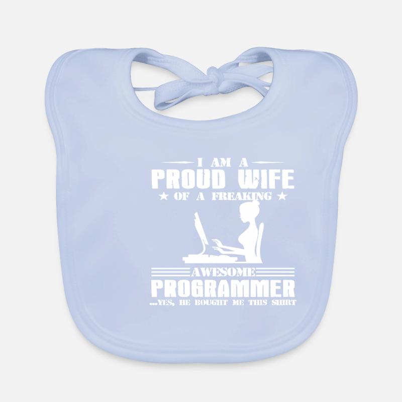 Programmeur Wife Code Computer Le cadeau Bavoir bio Bébé