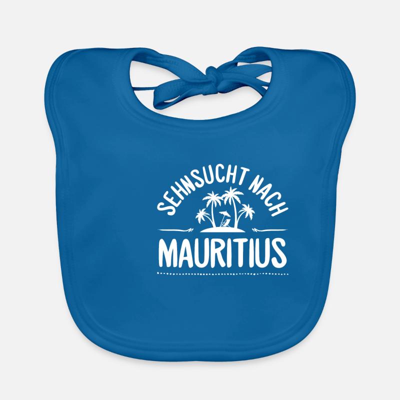 Sehnsucht nach Mauritius Insel Liebe Geschenk Baby Bio-Lätzchen