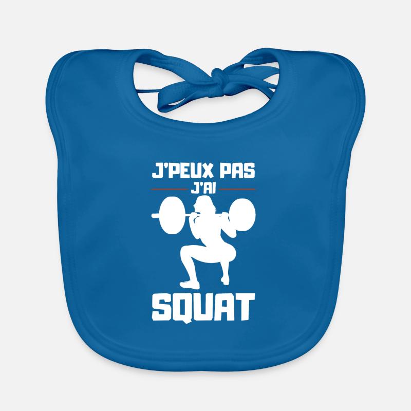 J'Peux pas j'ai Squat Bavoir bio Bébé