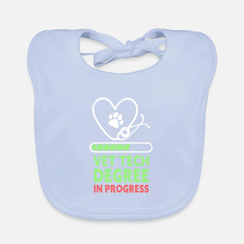 Vet Tech Degree In Progress Funny Veterinary Baby Bio-Lätzchen