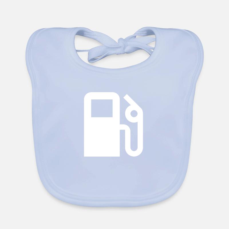 Zapfsäule | Weiß | Geschenkidee Baby Bio-Lätzchen