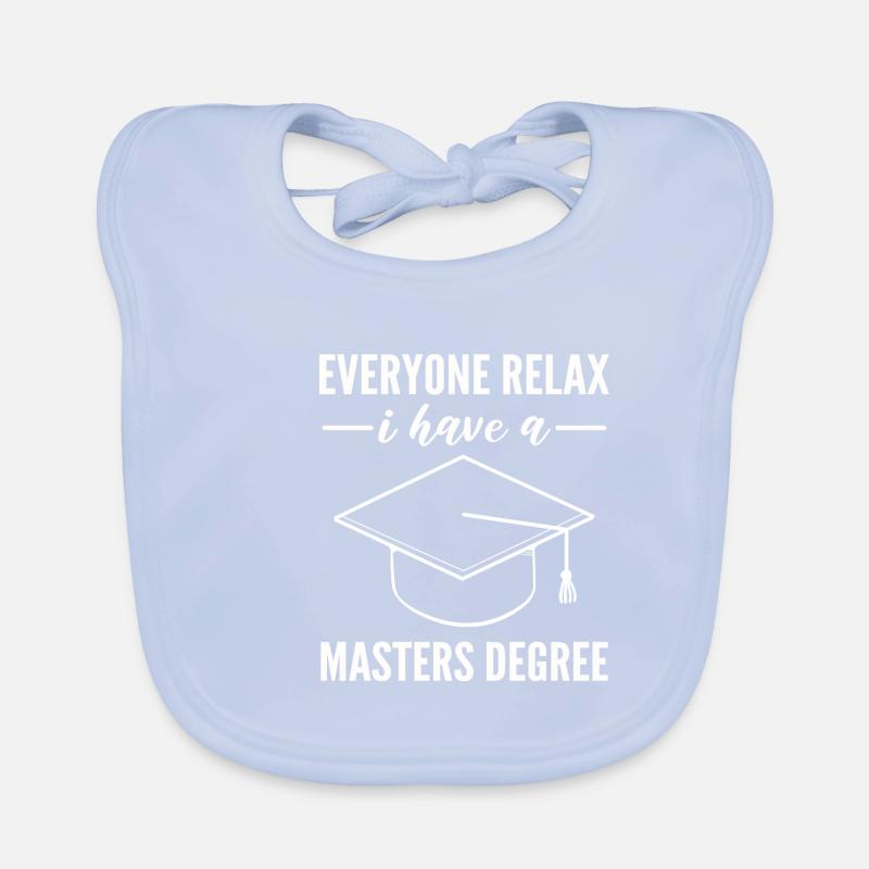 Master Studium Abschlussfeier Baby Bio-Lätzchen