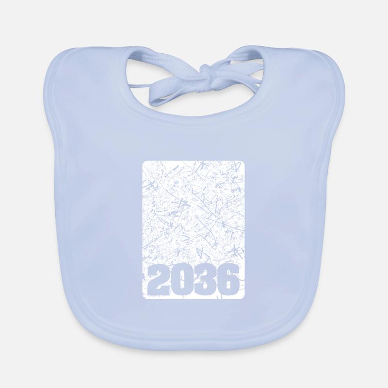 Number 2036 Organic Baby Bibs