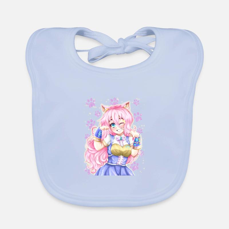 Neko Mädchen Baby Bio-Lätzchen