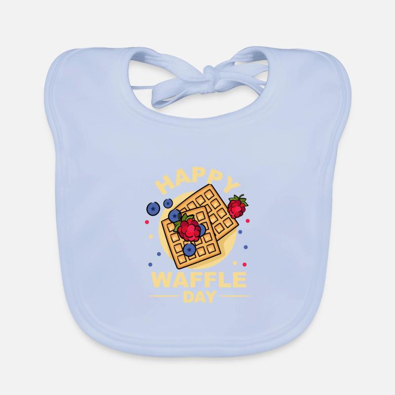 Waffel Tag Baby Bio-Lätzchen