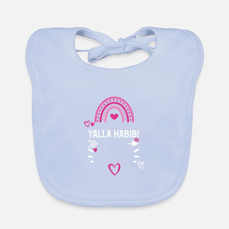 Yalla Habibi - Saint-Valentin Bavoir bio Bébé