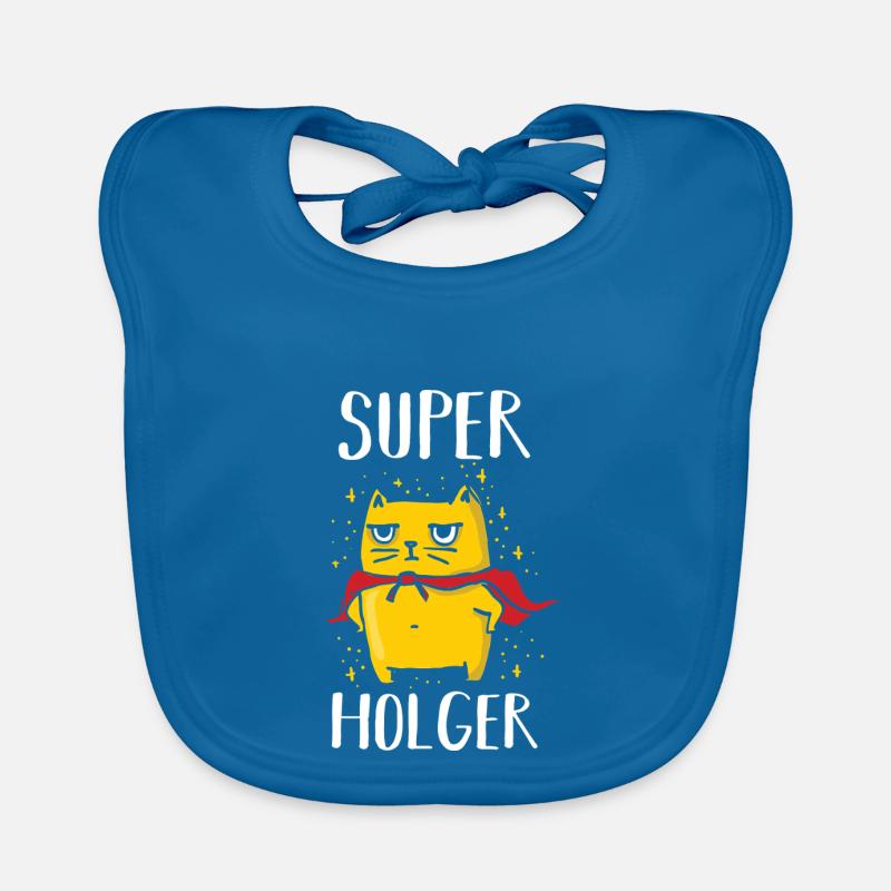 Holger - Baby Bio-Lätzchen - Pfauenblau