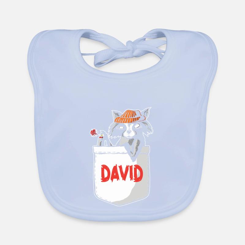 Waschbär David Baby Bio-Lätzchen