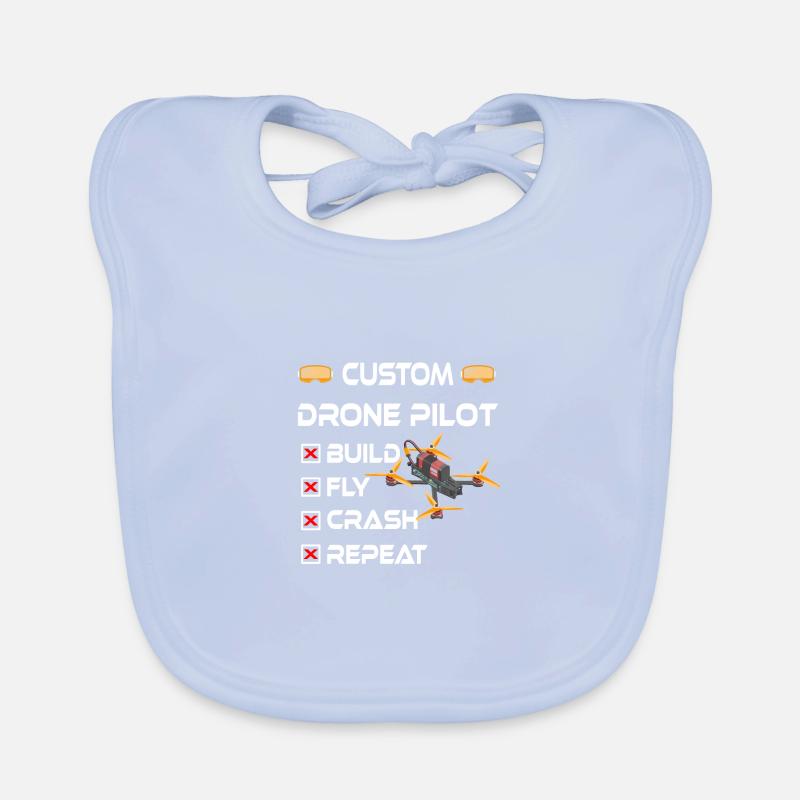 Custom Drone Pilot Baby Bio-Lätzchen