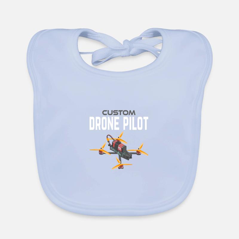 Custom Drone Pilot Baby Bio-Lätzchen