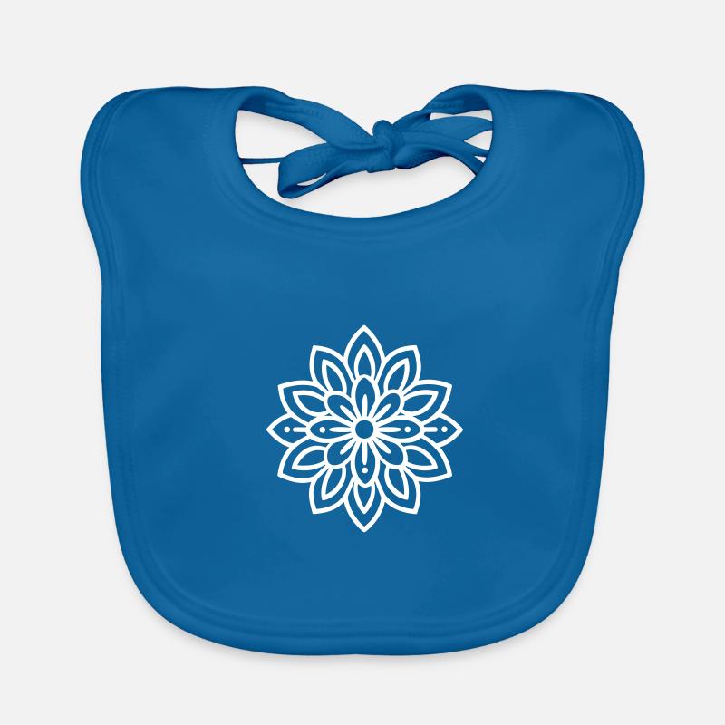 Icône de la fleur de mandala Bavoir bio Bébé