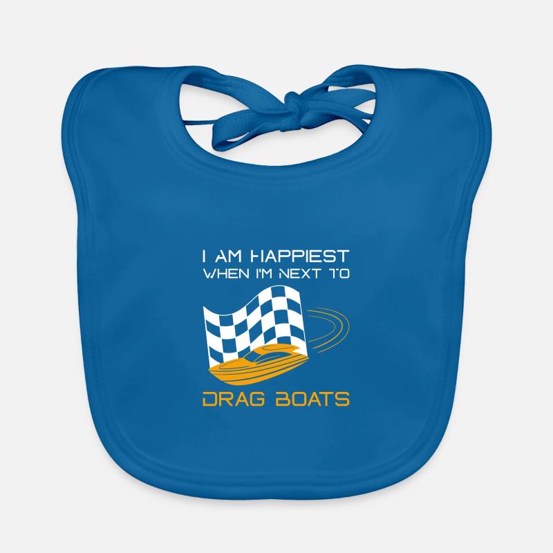 Motorboot Rennboot Sportboot Geschenk Baby Bio-Lätzchen
