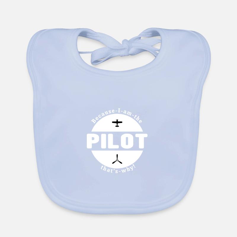 Parce que je suis le pilote - Vintage Gift Pilot Bavoir bio Bébé