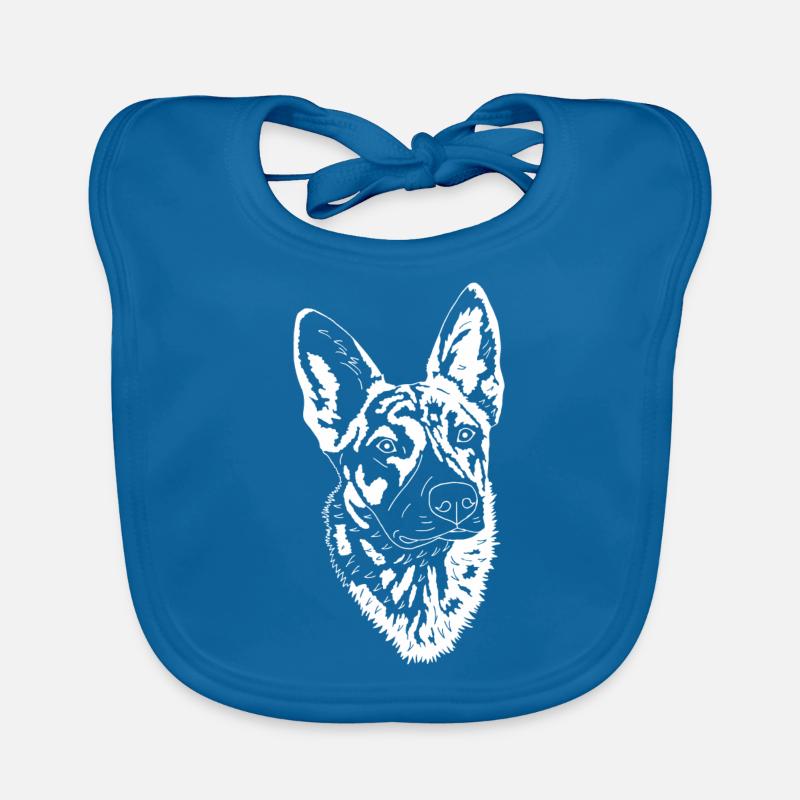 Holländischer Schäferhund Baby Bio-Lätzchen