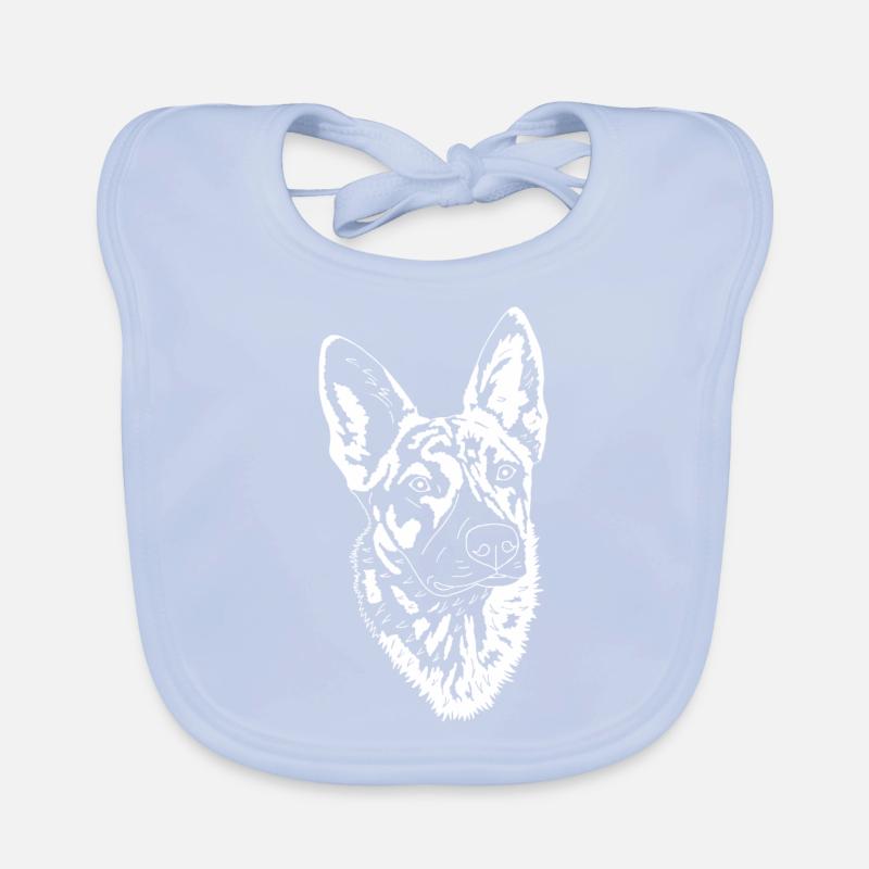 Holländischer Schäferhund Baby Bio-Lätzchen