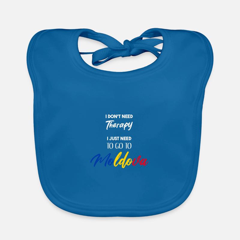 I don't need therapy Moldova Moldova Gift Idea Organic Baby Bibs