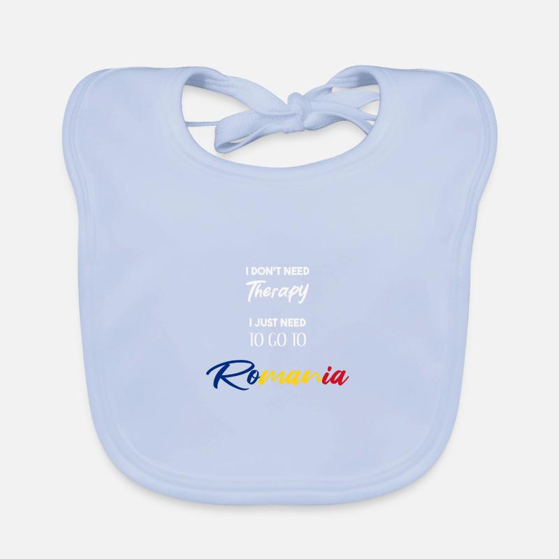 Therapy Romania funny gift idea funny Organic Baby Bibs