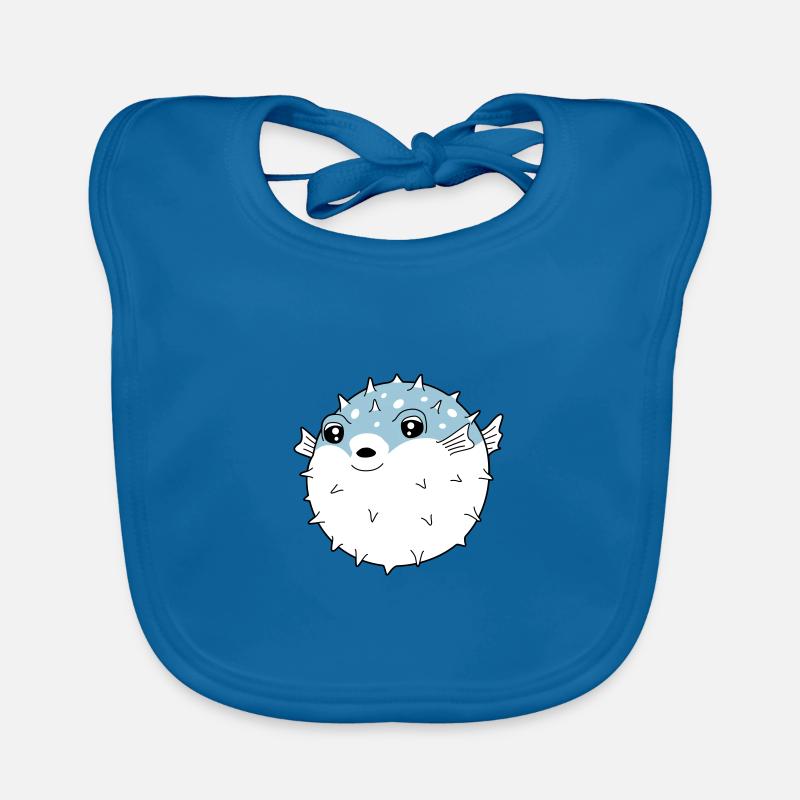 Fugu globe fish Organic Baby Bibs