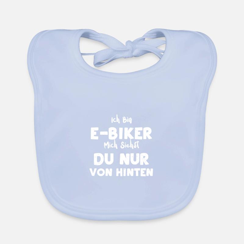 Ich Bin E-Biker Mich Siehst Du N... Baby Bio-Lätzchen