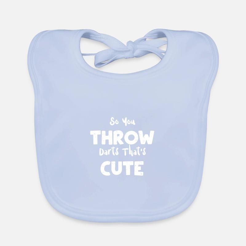 Alors vous lancez des fléchettes c’est mignon Bavoir bio Bébé