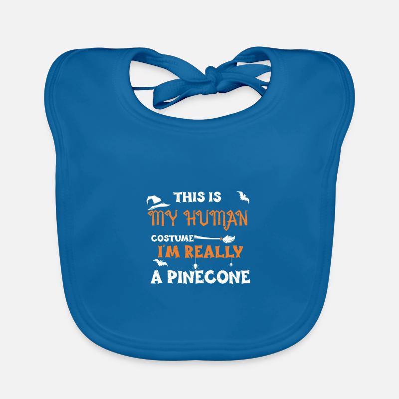 This Is My Human Costume I'm Rea... Organic Baby Bibs