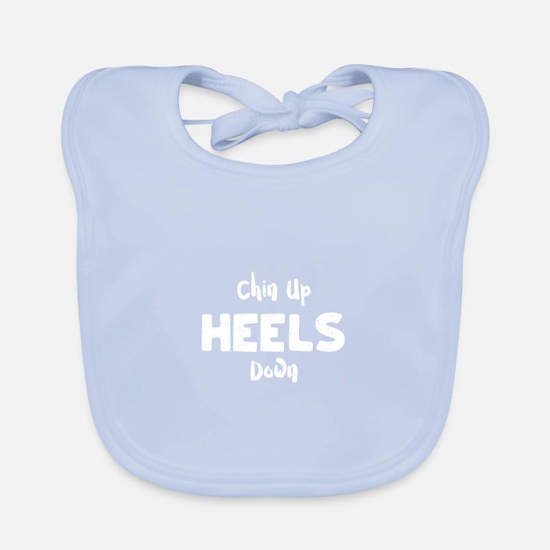 Chin Up Heels Down - Cheval Bavoir bio Bébé