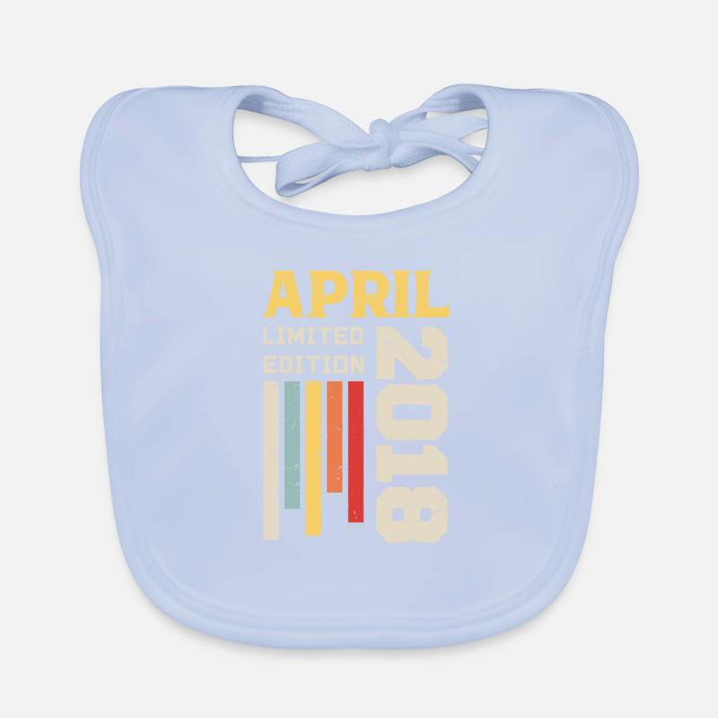 April 2018 - Geburtstagsgeschenk April 2018 April Baby Bio-Lätzchen