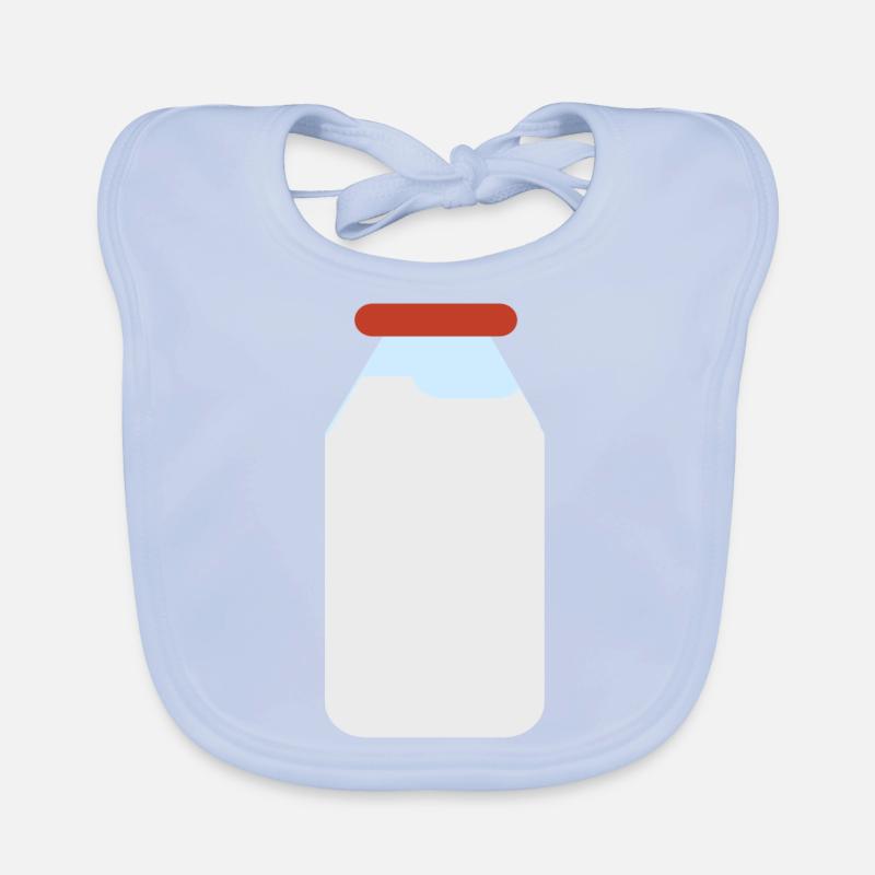 Bouteille de lait, conception de lait Bavoir bio Bébé