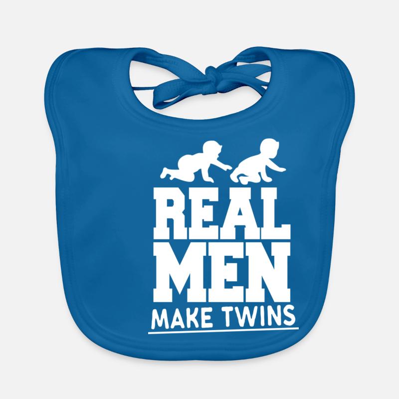 Real Men Make Twins - Mann Vater Zwillinge Baby Bio-Lätzchen