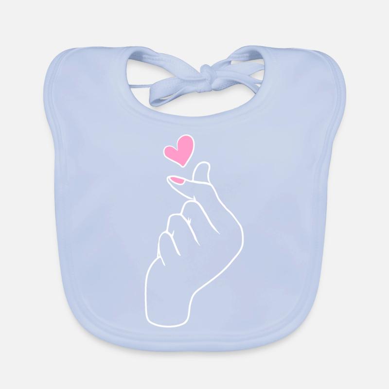 Kpop Korea K-Pop coeur Bavoir bio Bébé