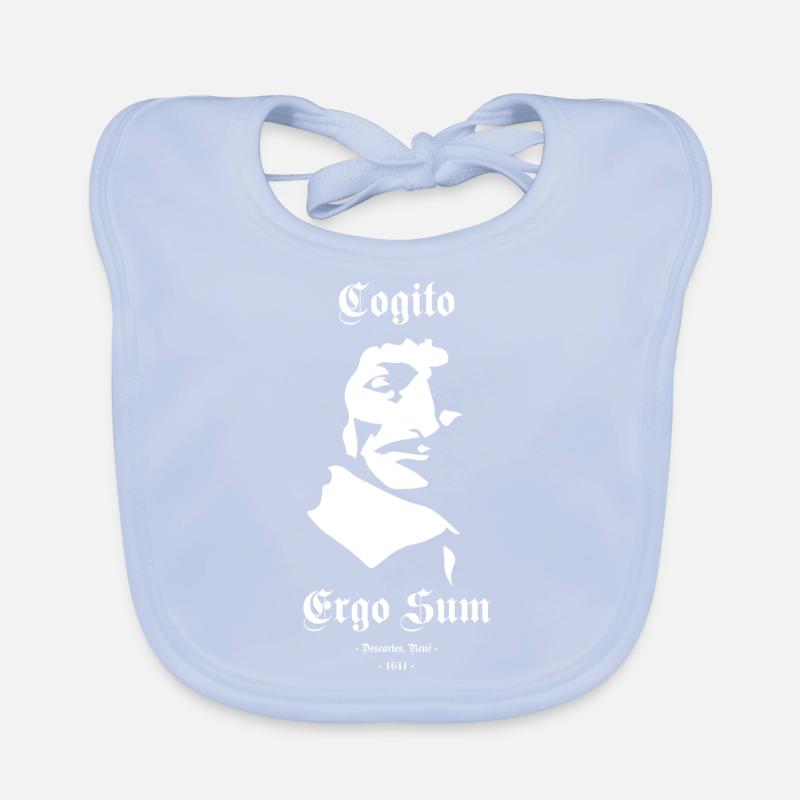 Cogito Ergo Sum Ich denke also bin ich - Despartes Baby Bio-Lätzchen