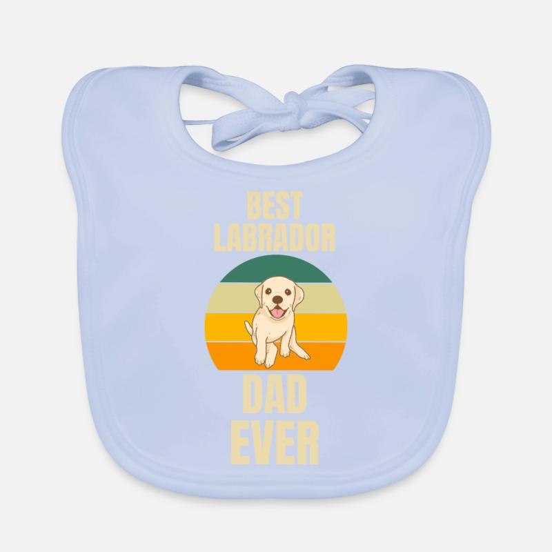 Bester Labrador Papa aller Zeiten Hunde Labrador Baby Bio-Lätzchen