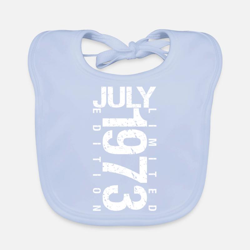 Juli 1973 Juli Geburtstagsgeschenk Juli 1973 Baby Bio-Lätzchen
