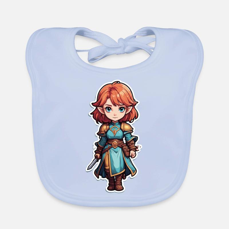 Dungeons & Dragon Female Warrior Baby Bio-Lätzchen