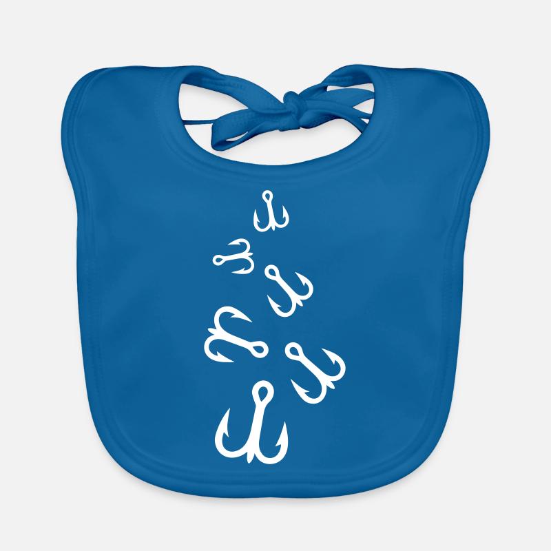 Fishing Hook Drilling Organic Baby Bibs