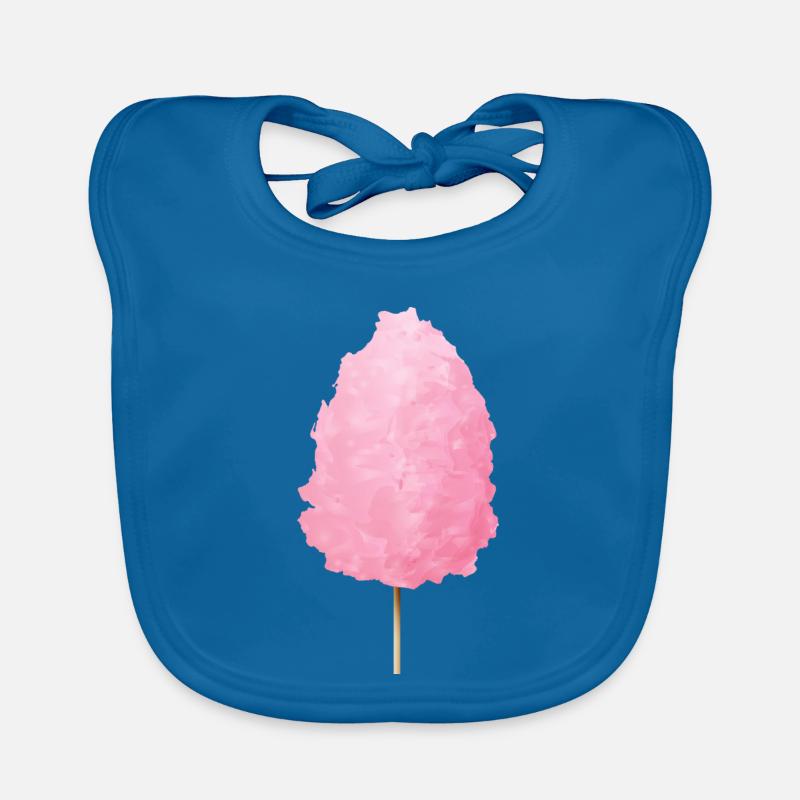 Barbe à papa rose moelleuse Bavoir bio Bébé