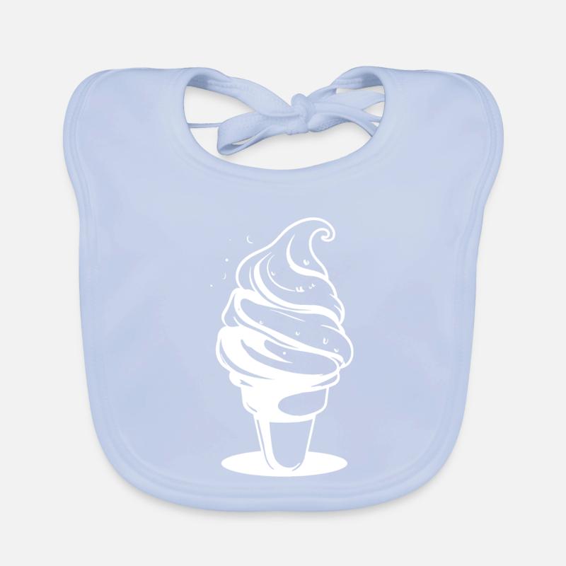 Softeis Zeichnung Baby Bio-Lätzchen