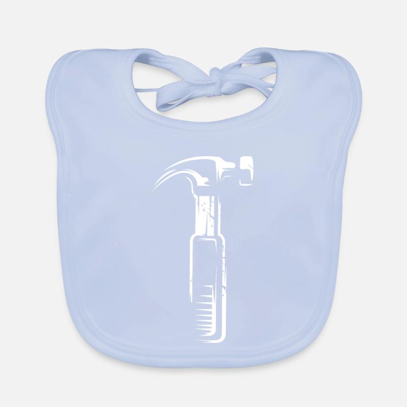 Marteau à effet scratch - Tools Artisans Bavoir bio Bébé