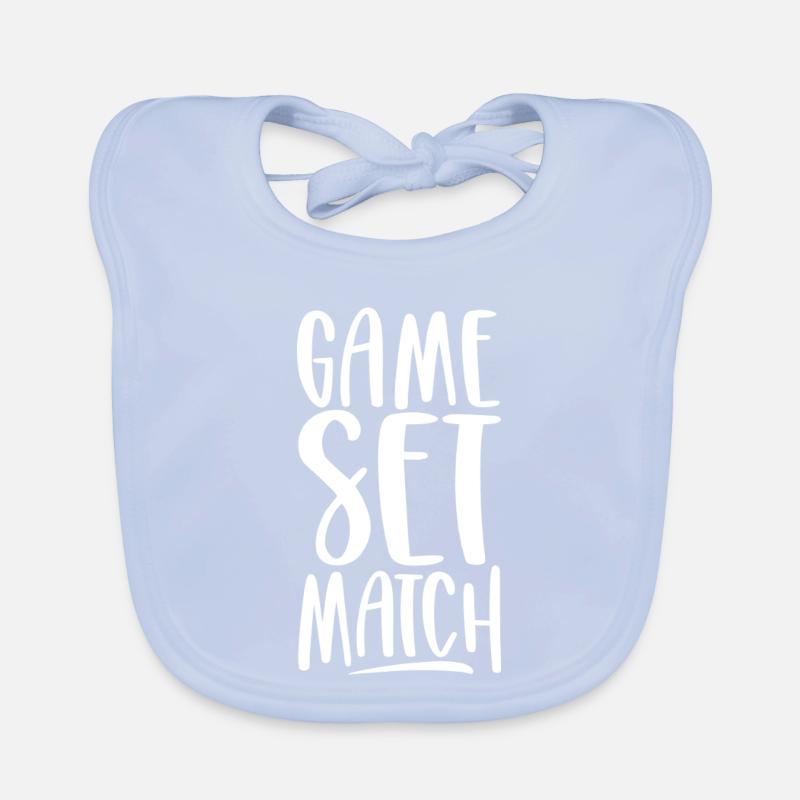 Game Set Match Organic Baby Bibs