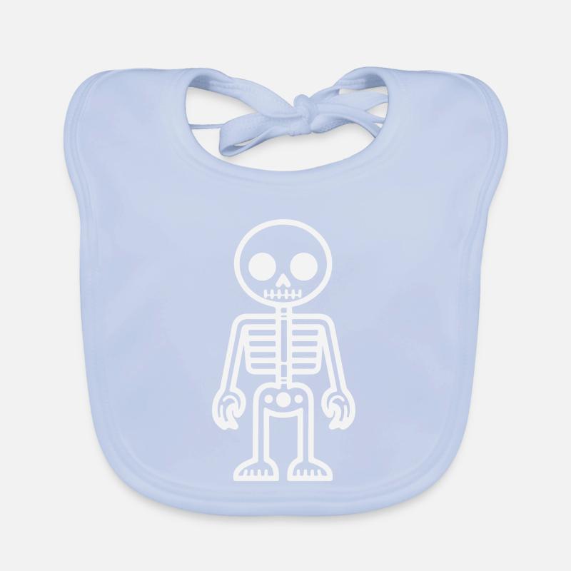 Skelett-Design im Retro-Stil Baby Bio-Lätzchen