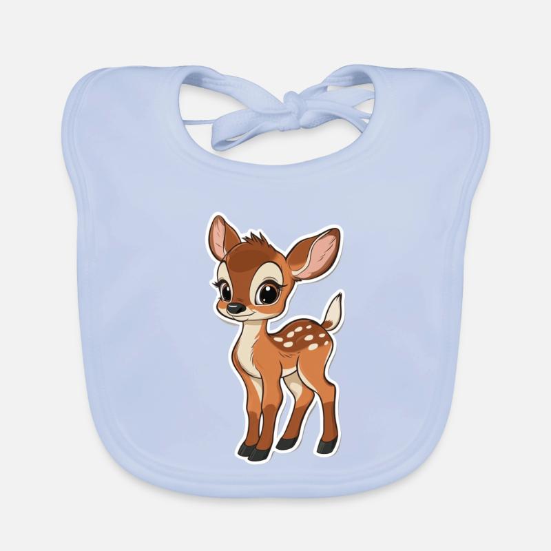 roe deer Organic Baby Bibs