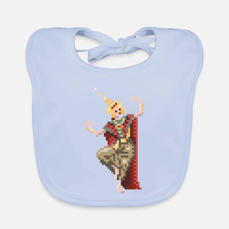 8bit thai dancer Baby Bio-Lätzchen