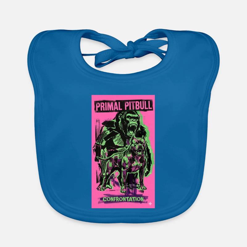 Primal Pitbull Confrontation Organic Baby Bibs