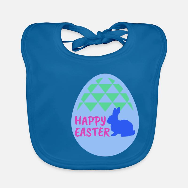 Happy easter - Frohe Ostern Baby Bio-Lätzchen
