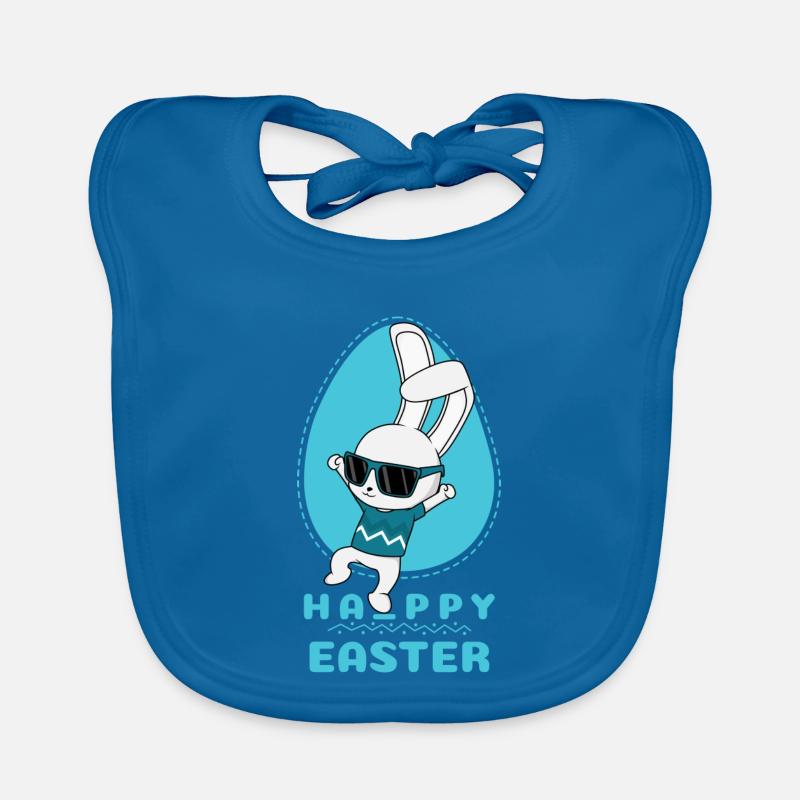 Joyeuses Pâques Bavoir bio Bébé