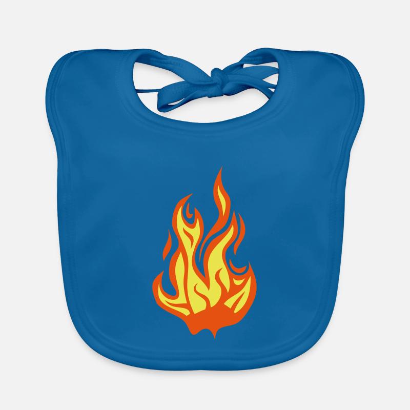 flamme flame feu 13 Bavoir bio Bébé